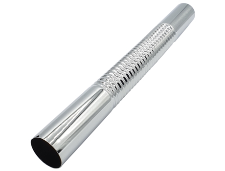 Tubo Flexível Reto de 32 mm para Sifão de Escoamento de Resíduos com Acabamento Cromado de 300 mm de Comprimento