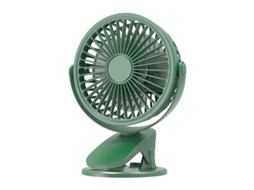 Ventilador de pescoço dobrável, silencioso, verde