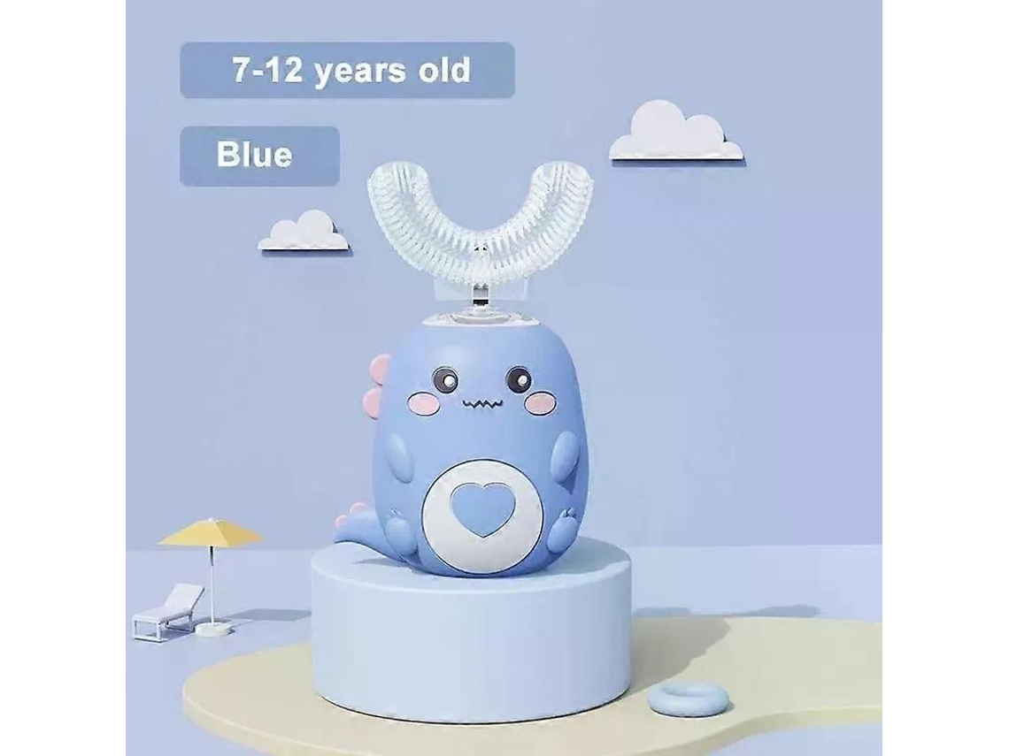 Escova De Dentes Elétrica Infantil Silicone De Grau Alimentício Oral 360 Graus Carregamento Automático Usb Escova De Dentes Infantil Inteligente