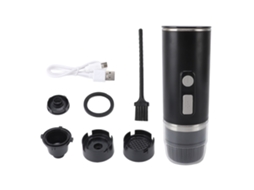 Cafeteira Portátil Laxiscreed Com Moagem Automática, Compatível Com Cápsulas, Ideal Para Viagens E Uso No Carro