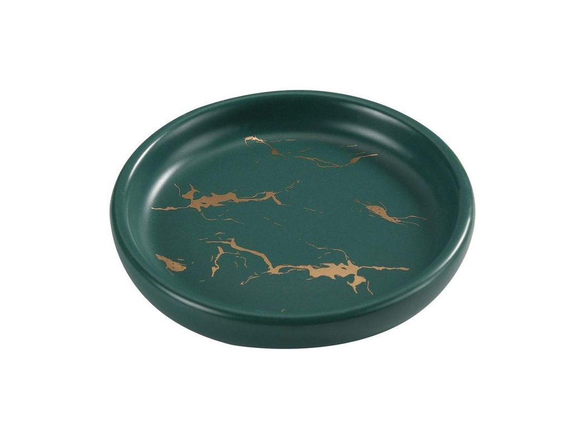 2026-linjou Bandeja De Jabón De Cerámica Para Baño O Cocina, Design Luxuoso E Leve, Cor Verde