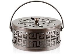 Nova Line suporte de Incenso de Metal Exquisito com Vida Longa para Interior e Exterior (bronze)