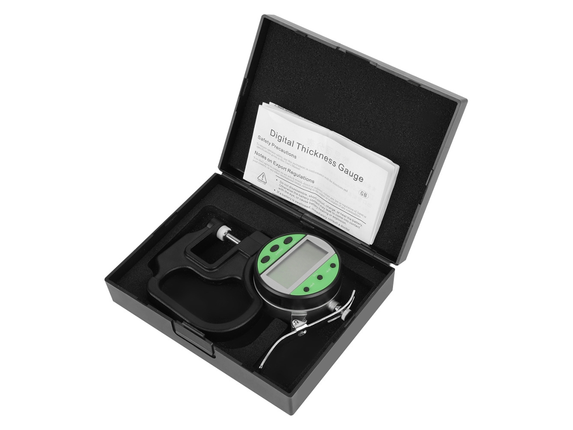 Medidor Digital De Espessura De Tubos (0 10mm, Precisão 0,01mm)