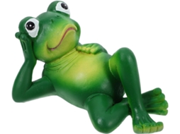 Estatueta de Sapo Kichouse para Decoração de Jardins e Terraços, Feita de Resina, Às Intempéries, para Uso Externo e em CHABERLU