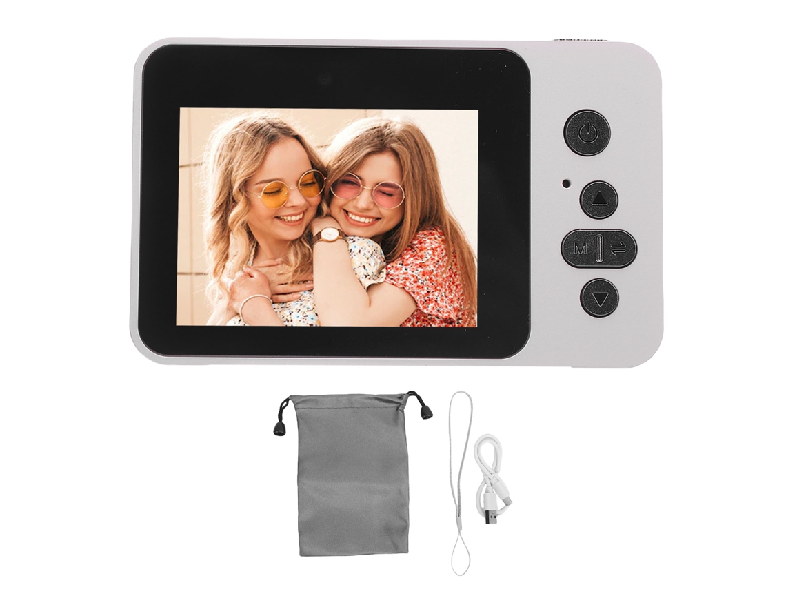 Câmera Digital 1080p 12mp Com Autofoco, Compacta Para Vlogs E Selfies, Pequena E Portátil