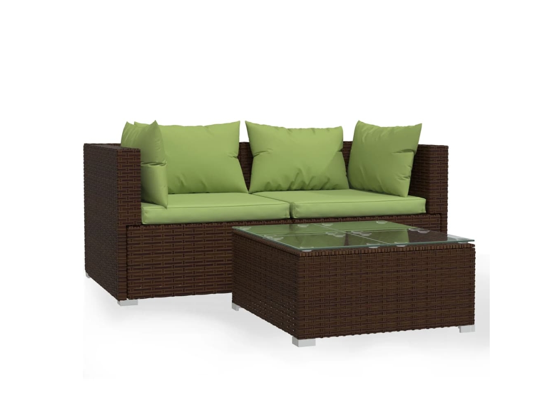 Garden Lounge Set, Garden Lounge Sets Vidaxl Marrom Rattan / Vime (n/a)