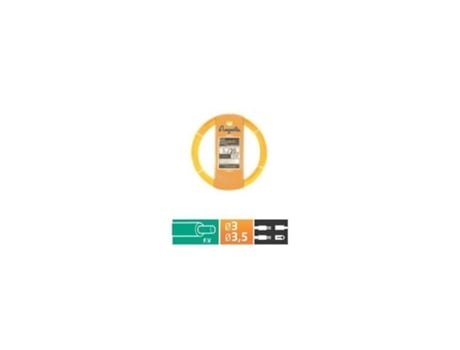 Guia De Cabo 30 Metros Fibra De Vidro Autoenergizante 3,5mm Anguilla 30350030 Anguila