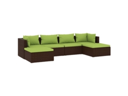 Garden Lounge Set, Garden Lounge Sets Vidaxl Marrom Rattan / Vime (n/a)