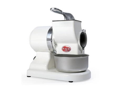 Placa elétrica robusta Grattugia 450W em aço inoxidável branco com rolo RGV removível