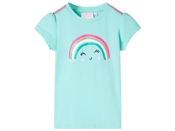 T-shirt Infantil Menta-claro 140
