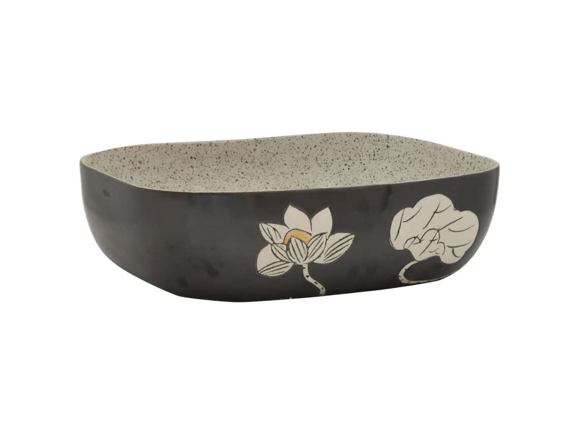 Countertop Basin, Countertop Basins Vidaxl Preto Cerâmica (48 X 37.5 X 13.5 Cm)