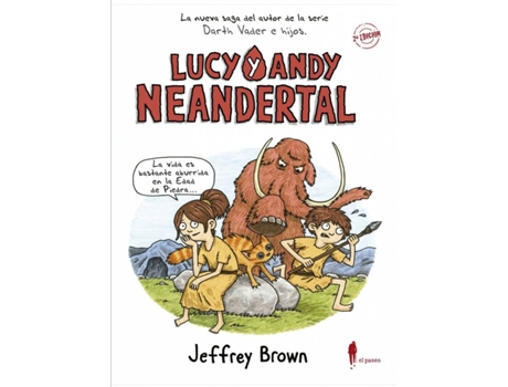 Livro Lucy & Neal Neandertal de Jeffrey Brown (Espanhol)