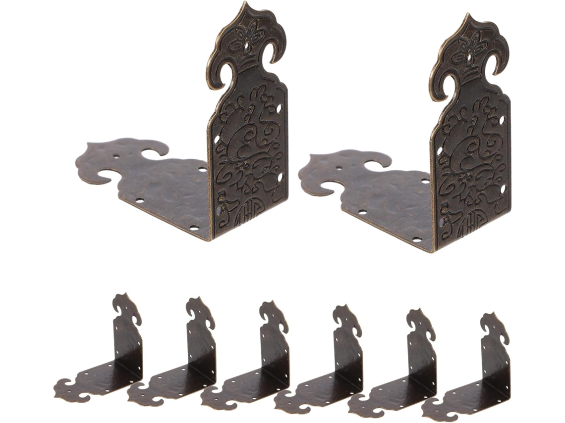 Protetores De Canto Decorativos Kisangel Em Cobre Para Caixas E Porta Joias, 8 Peças, Bronze Antigo, Fácil Instalação