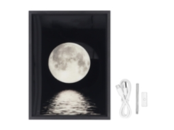 Pintura Luminosa com Alto-falante Bluetooth Sem Fio para Quarto 18x24cm