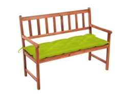 Vidaxl Banco De Jardim C/ Almofadão 120 Cm Madeira Acácia Maciça