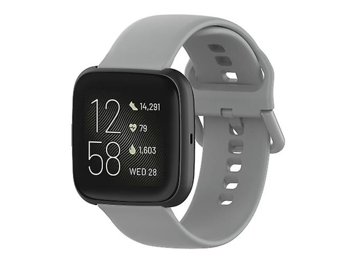 Lurelia Pulseira De Silicone Com Fivela Colorida 23 Mm, Compatível Fitbit Versa 2// Lite/ Blaze Gray