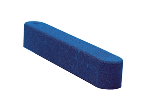 Borda de areeiro de borracha / calçada - 100 x 15 x 15 cm - Azul