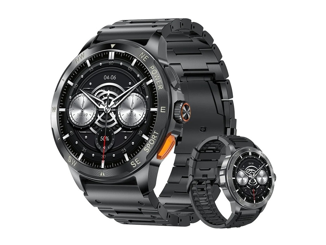 Smartwatch Ak77 Amoled Bluetooth Chamadas Esportes Ao Ar Livre Bestvite (preto)
