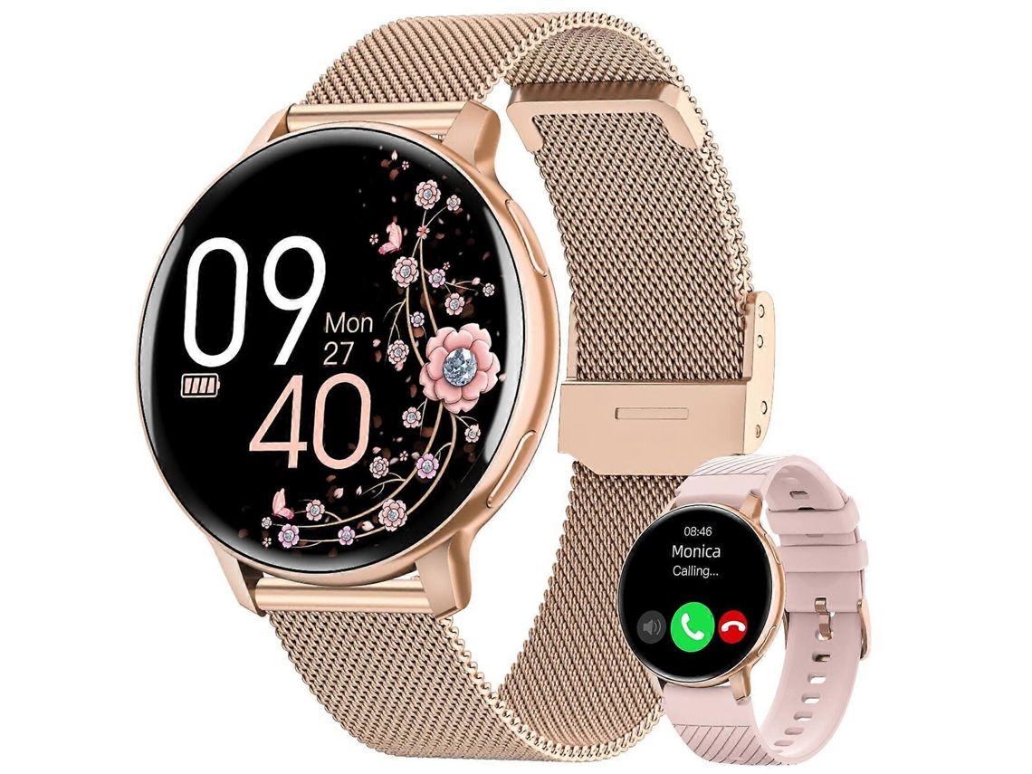 Relógio inteligente feminino com Bluetooth