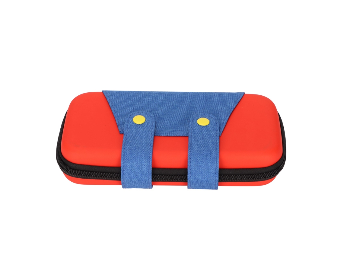 Bolsa Transversal Eva EOOCOO para Nintendo Switch Lite, vermelha e azul