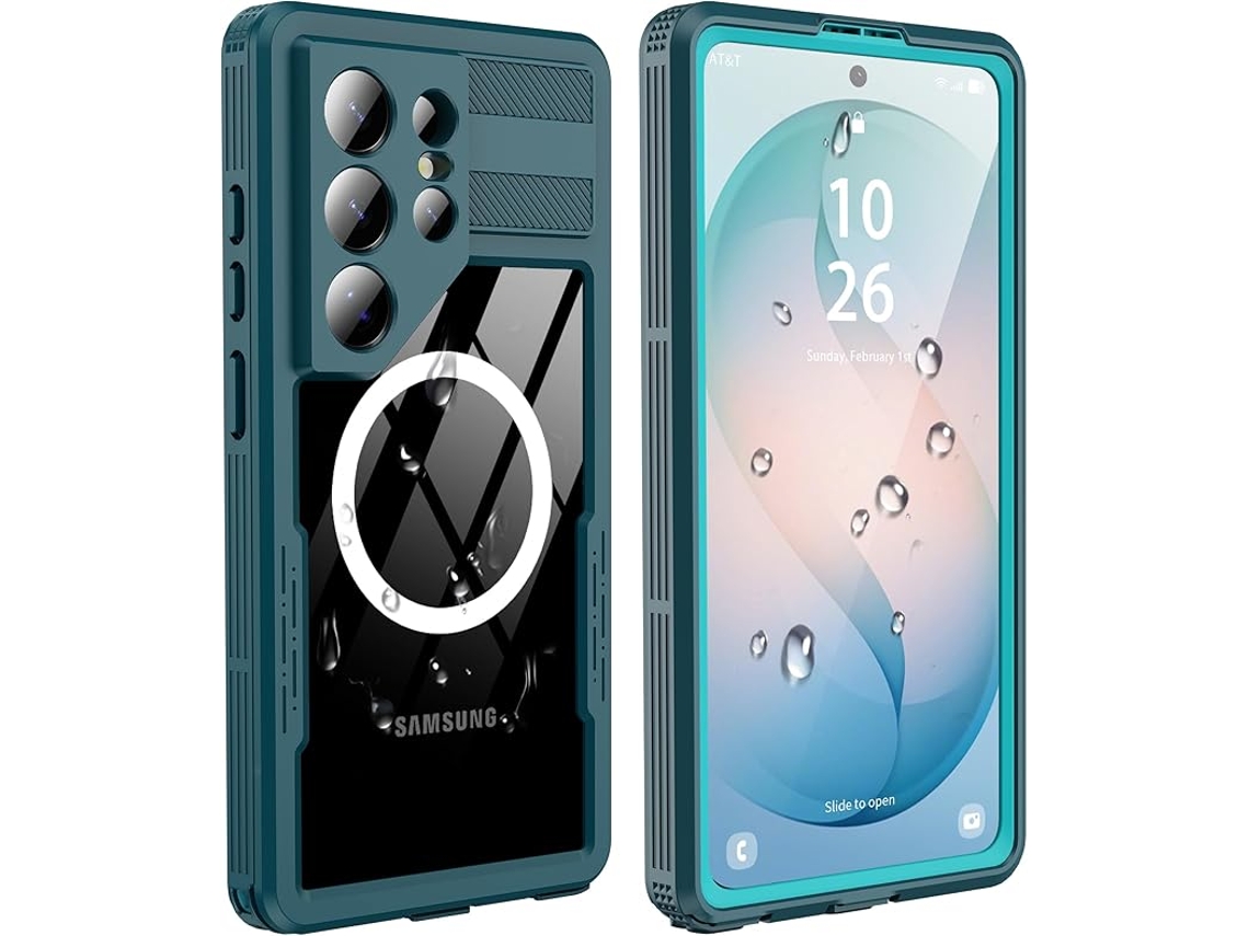 Capa Para Samsung Galaxy S26 Ultra, À Prova De Água E Resistente A Impactos, Com Proteção Completa Azul Panoona