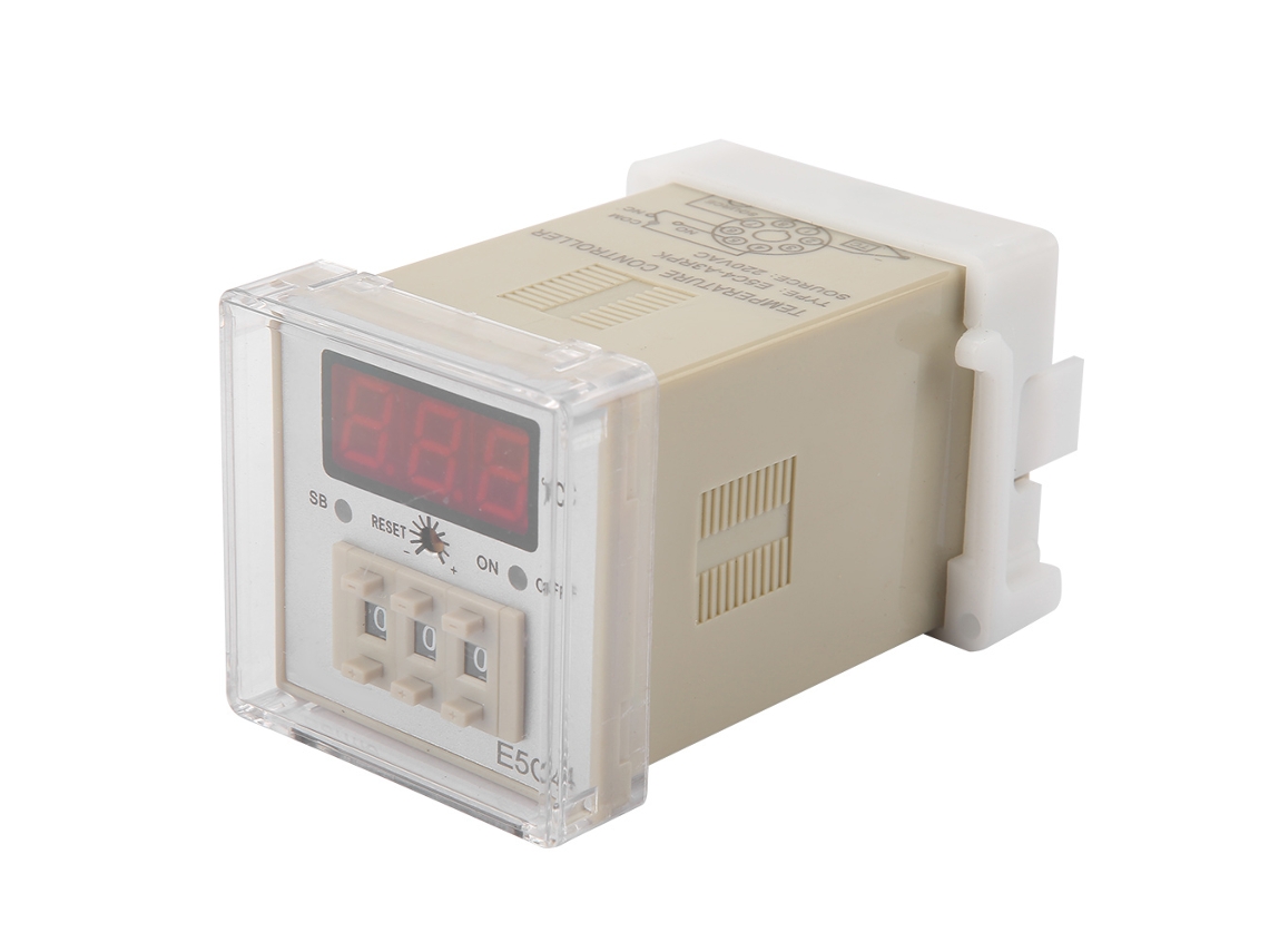 Controlador De Temperatura E5c4-a3rpk Termostato Digital Tipo K Com Entrada E Socket De Relé
