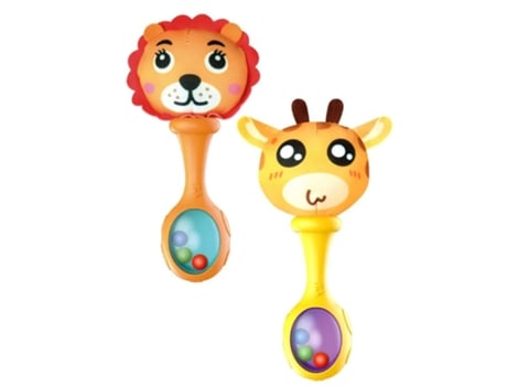 Choque de Mão de Pelúcia Macia para Bebê Recém-Nascido Chocalhos de Pelúcia Brinquedos de Mão Agitador para Bebês 3 6 9 12 Meses LUGA