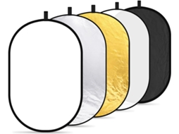 Refletor De Luz Dobrável 5 Em 1 60x90 Cm 24x36 Polegadas Dourado Prata Preto Branco Transparente Para Estúdio De Vídeo Fotografia Slowmoose