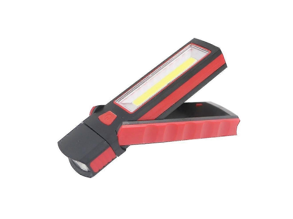Lanterna de trabalho LED COB ajustável com ímã e gancho, super brilhante, para camping, pesca, aventuras | S/MARCA