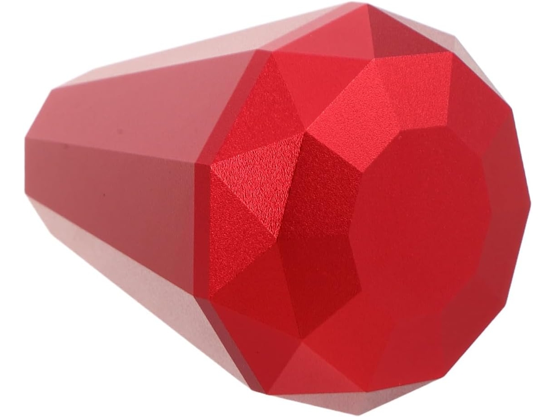 Manopla de câmbio manual, liga de alumínio, formato diamante, ergonômica