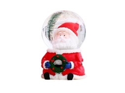 Globo de Natal Globo de Cristal Iluminado com Boneco de Neve RNEMITERY