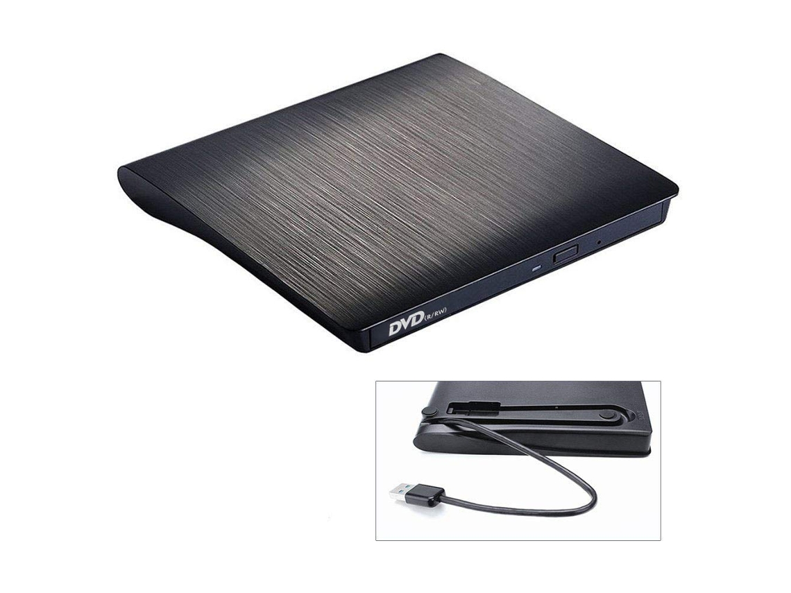 Leitor De Cd/dvd Externo Czhhmart Usb 3.0, Para Laptops, Desktops, Windows, Linux, Macs, Macbook
