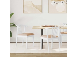 Vidaxl Cadeira De Jantar 2 Pcs Branco E Marrom