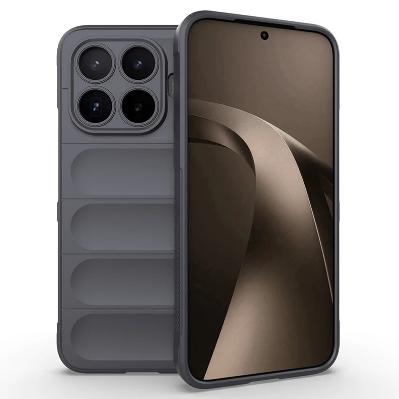 (cinza Escuro, Xiaomi 17) Capa De Celular Em Silicone Macio Fosco À Prova De Choque, Agradável Ao Toque, Resistente A Arranhões E Quedas.