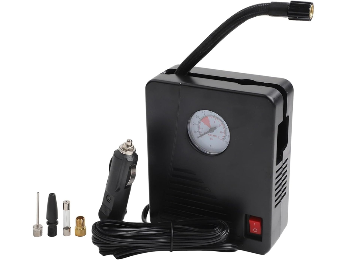 Compressor De Ar Portátil Para Carro, 12v 100psi, Com Led