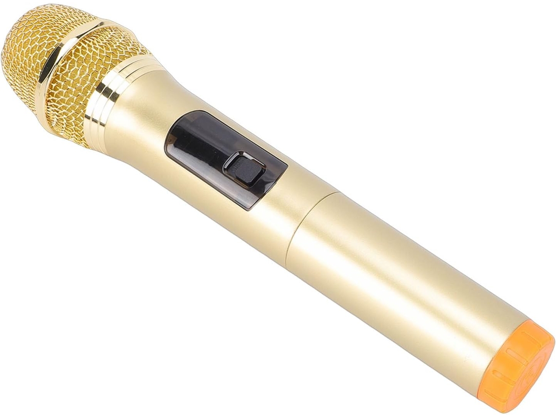 Microfone Sem Fio Com Receptor Usb, Microfone Dinâmico Portátil Para Cantar