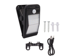 Bj-lâmpada Solar Usb De Clip Com Bateria Integrada 72 Led Luz Branca Indução Corporal Para Exterior Pátio Jardim Terraço