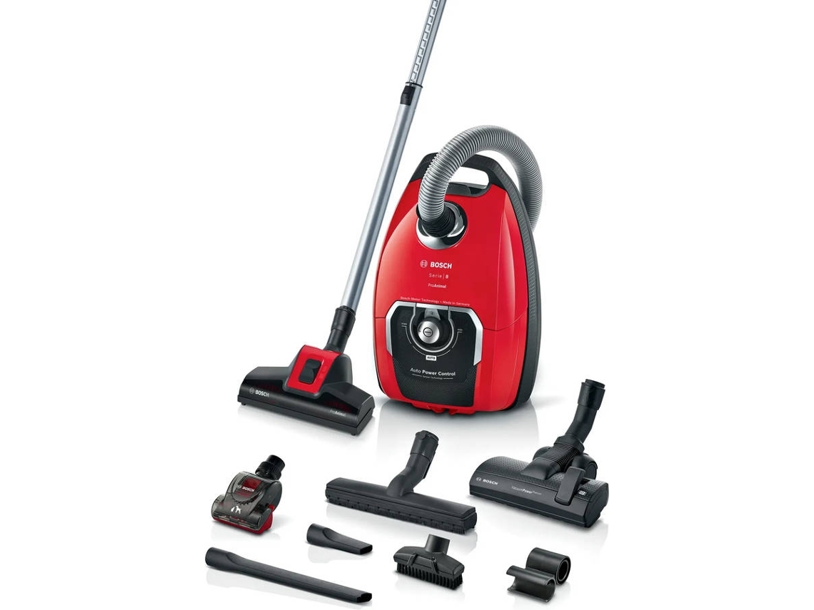 Aspirador com Saco BOSCH BGB8PET3A Proanimal (Outlet Grade A - 74 dB - Saco de Pó 5 L - Vermelho)