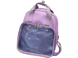 Mochila Escolar Em Pvc Em Cores Vibrantes Para Meninas E Mulheres, Prática E Estilosa Para Viagens.