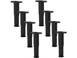 Sewroro Conjunto De 8 Pés Suporte Ajustáveis E Resistentes Para Móveis, Camas, Sofás, Mesas E Cômodas