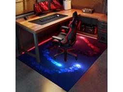 Tapete Cadeira Escritório Protetor Piso Antiderrapante 70 X 80 Cm Madeira Gamer, Escritório, Mesa Pisos