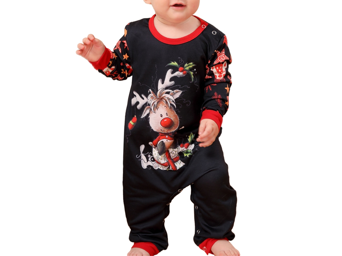 Conjunto De Pijamas Natalinos Com Capuz, Bolsos E Estampa Festiva Da Laxiscreed, Tamanho L, Ideal Para O Inverno