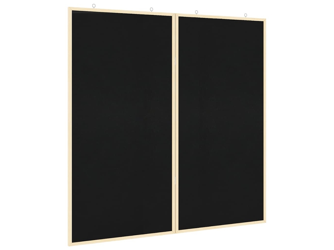 Caixa de Aviso Preto Madeira de Pinho Maciça MAISON EXCLUSIVE 80x80x1,4 cm