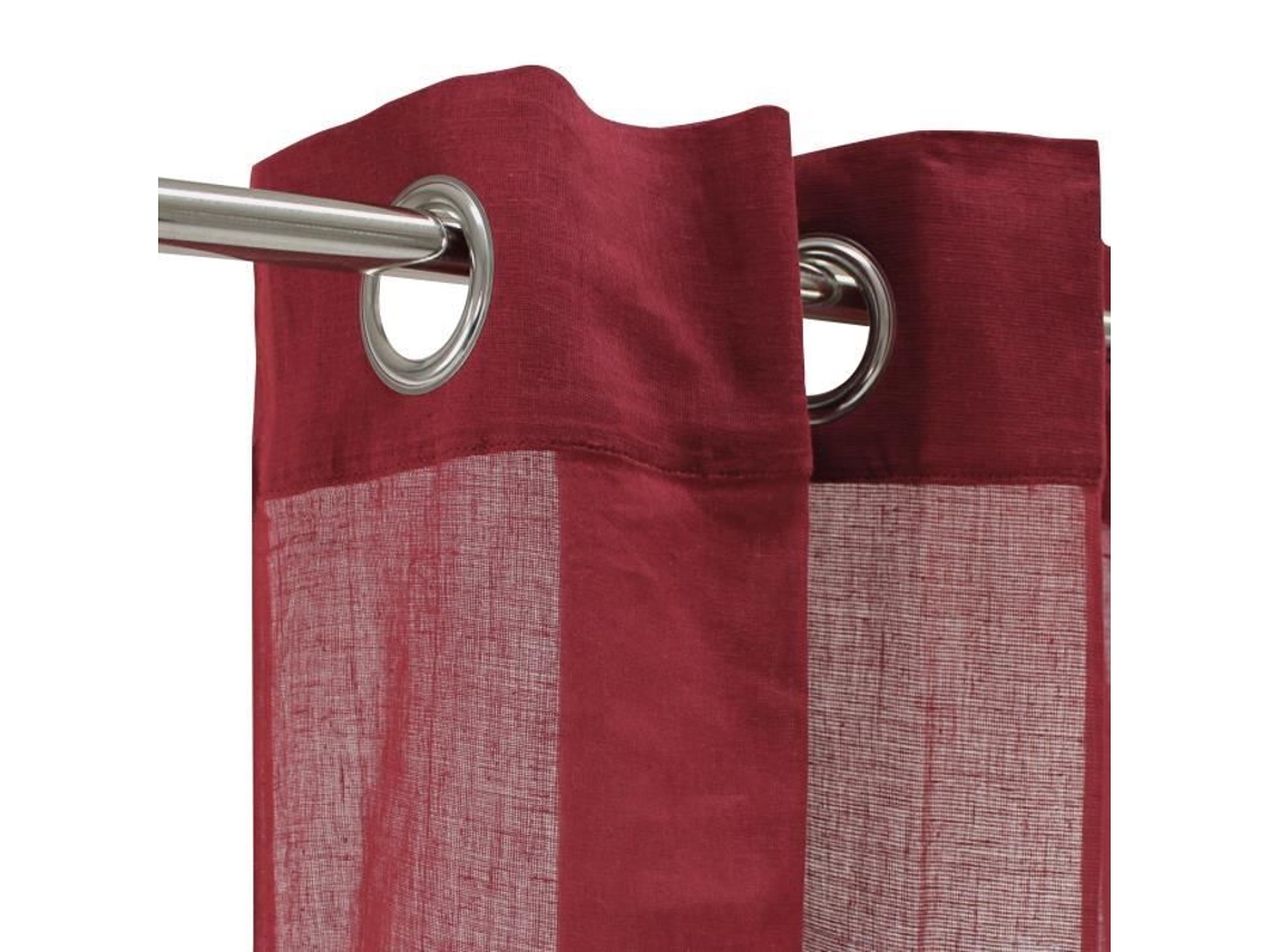 Voile 100% Algodão Vermelho Borgonha 105x250 Cm THE DECO FACTORY