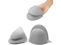 Luvas de silicone resistentes ao calor com grip perfeito 2 protetores de panos acessórios de cozinha S/MARCA