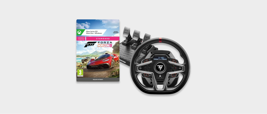 Na compra do Volante + Pedais THRUSTMASTER