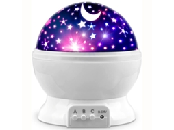 Projetor de Céu Estrelado com Lâmpada Led Sete Cores para Iluminação Noturna Romântica BRILVIBERA
