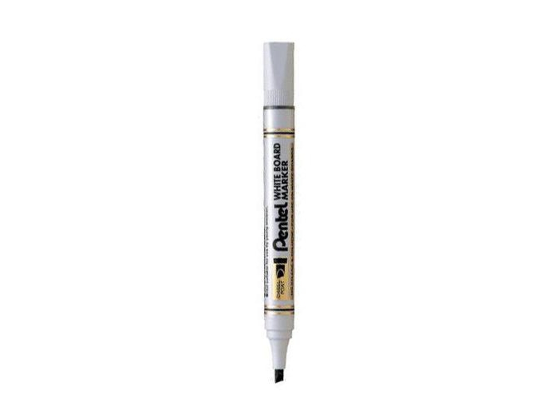Marcador Pentel Mw86 Quadro Br. Biselado Preto