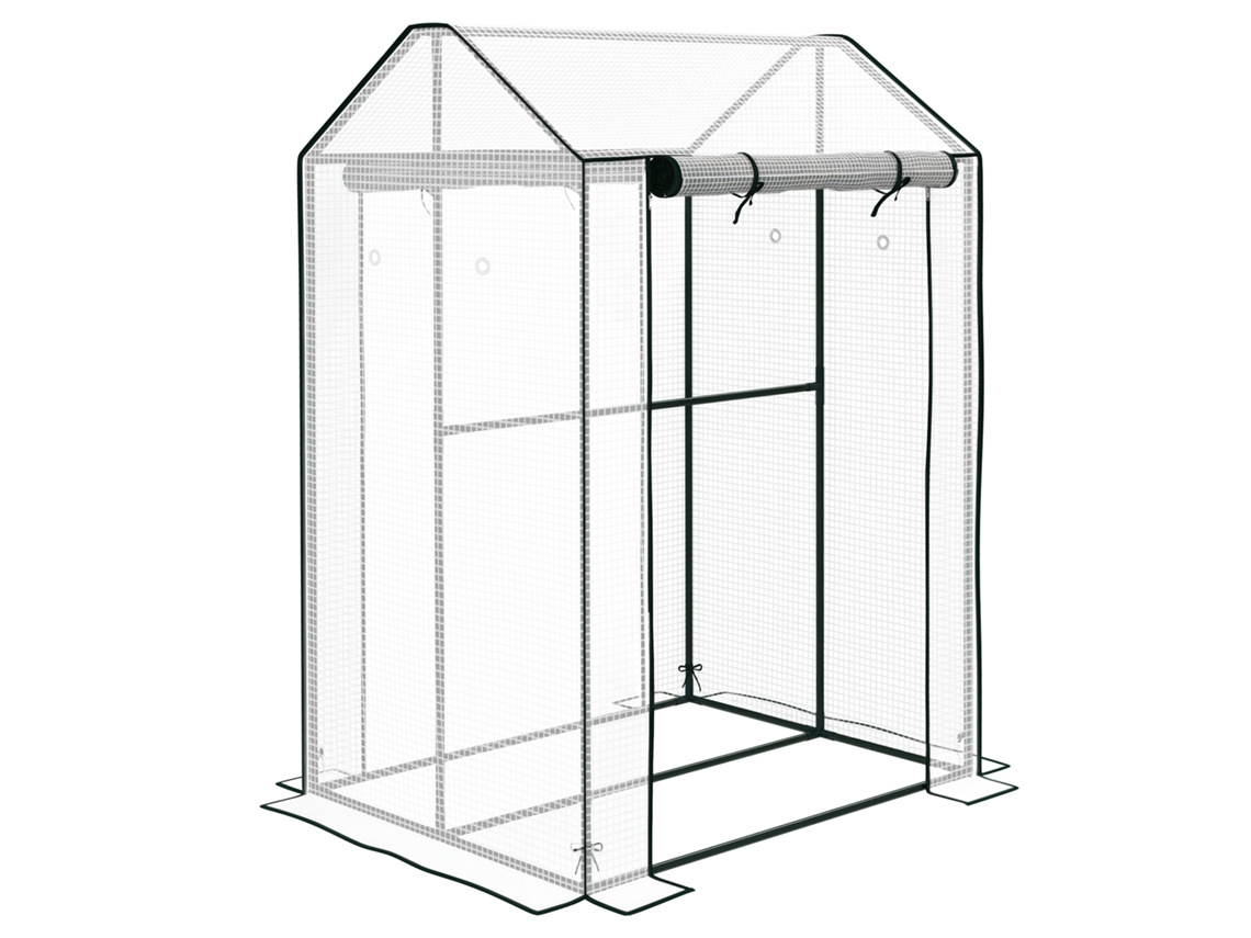 Mesa Externa para 6 Pessoas Madeira e Metal 145x85x72cm Cinza