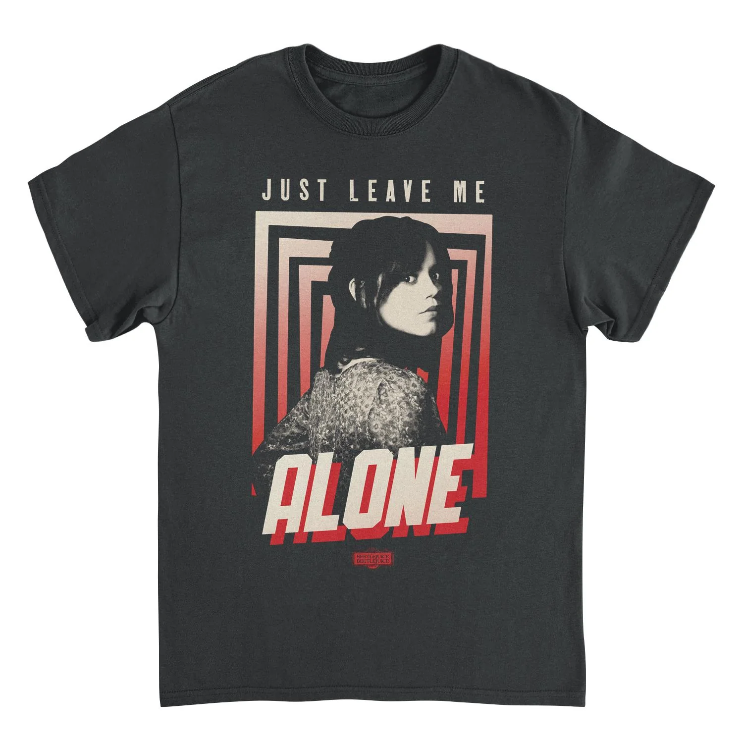Unisex Adult T-shirt Rockinstone Beetlejuice Just Leave Me Alonesizexxxl